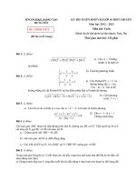 Đề thi tuyển sinh lớp 10 THPT tỉnh Hưng Yên năm học 2012 - 2013 môn Toán - Có đáp án