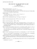 Đề thi thử THPT Quốc gia môn Toán năm 2015 trường THPT Marie Curie, Thành phố Hồ Chí Minh