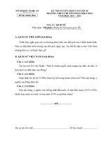 Đề thi tuyển sinh lớp 10 THPT chuyên Phan Bội Châu năm 2011 - 2012 môn Lịch sử (Có đáp án)