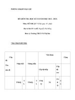 Đề thi kiểm tra học kỳ 2 môn mĩ thuật lớp 7 trường THCS võ thị sáu 2012   2013