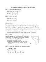Đề thi vào lớp 6 trường Đoàn Thị Điểm năm 2010