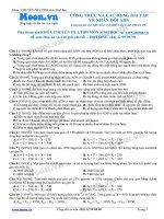bài 5 Công thức và các dạng bài tập về nhân đôi ADN