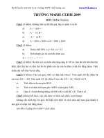 Bộ đề Toán tuyển sinh vào lớp 6 chất lượng cao