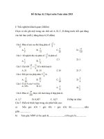 Đề thi học kì 2 lớp 6 môn Toán năm 2015