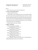 Đề kiểm tra học kì II lớp 7 môn Thể dục - THCS Trần Hưng Đạo, Đồng Nai (Đề 5)