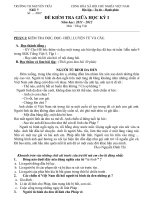 ĐỀ KIỂM TRA GIỮA HKI. MÔN TV LỚP 5