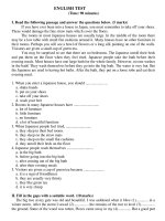 đề thi tiếng anh cơ bản