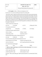 Đề thi thử học kì 2 môn Ngữ văn lớp 6 năm học 2014-2015