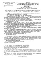 Đề thi Toán tuổi thơ dành cho học sinh lớp 5