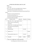 Đề kiểm tra học kì I lớp 7 môn Thể dục - Đề số 2