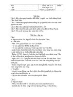 Đề thi HK2 lịch sử 7