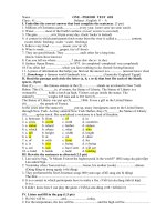 Đề kiểm tra tiếng anh lớp 8 tham khảo (1)