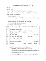 Đề kiểm tra học kì I lớp 7 môn Thể dục - Đề số 1