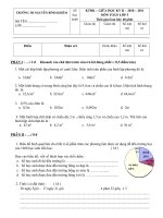 Đề KT giữa HK 2 toán và tiếng việt 5