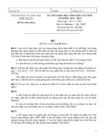 Đề thi học sinh giỏi bậc THPT tỉnh Ninh Thuận năm 2014 - 2015_MÔN SINH