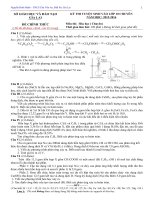 Đề thi vào 10 môn hóa học chuyên gia lai 2015