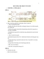 Đề cương môn học thu phát vô tuyến có đáp án