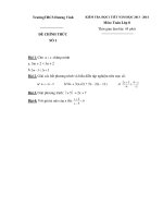 18 đề kiểm tra 1 tiết toán 8   THCS hương vinh (kèm đáp án)