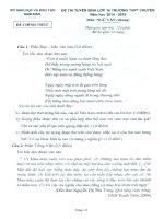 Đề thi tuyển sinh vào lớp 10 môn Ngữ văn (chung) trường THPT Chuyên Lê Hồng Phong, Nam Định năm 2014-2015