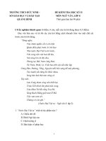 Đề kiểm tra học kì II lớp 8 môn Ngữ văn - THCS Đức Ninh, Quảng Bình