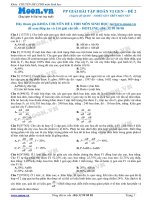 Câu hỏi trắc nghiệm Phương pháp giải bài tập Hoán vị gen P2