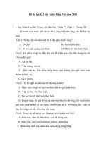 Đề thi học kì 2 lớp 5 môn Tiếng việt năm 2015