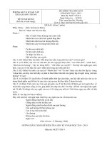 Đề kiểm tra học kì 2 môn Ngữ Văn lớp 9 năm 2015 trường THCS Quang Trung, TP Hồ Chí Minh