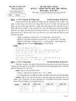 Đề thi Tin học trẻ tỉnh An Giang năm 2013 bảng C