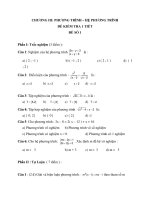 Đề kiểm tra 1 tiết toán 10   hệ phương trình   hàm số bậc nhất, bậc hai