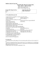 Đề thi học kì 2 năm môn GDCD 8 năm 2012   2013 trường THCS hoàng văn thụ