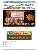 Đề thi Violympic lớp 2 vòng 15