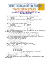 100 câu hỏi trắc nghiệm TV bồi dưỡng HSG lớp 5 dự thi Giao lưu HSG (Phần 2)