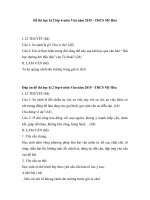 Đề thi học kì 2 lớp 6 môn Văn năm 2015