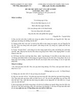 Đề thi thử vào lớp 10 môn Ngữ Văn năm học 2014-2015 trường THCS Đáp Cầu, Bắc Ninh