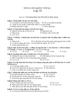 Đề thi trắc nghiệm môn sinh học lớp 9  kiểm tra năng lực học sinh  (40)