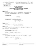 ĐỀ THI HSG TOÁN VÒNG 2 TỈNH ĐỒNG THÁP 2012-2013