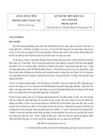 Đề thi thử lần 1 môn Văn THPT Quốc gia năm 2015 trường PTTH Cù Huy Cận - Hà Tĩnh