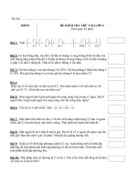 Đề thi thử vào lớp 6 trường Amsterdam năm 2011