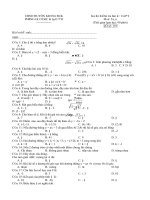 Đề kiểm tra học kì I tỉnh Đăk Lăk môn Toán lớp 9