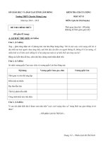 Đề kiểm tra chất lượng học kì 2 môn Lịch sử lớp 10 (Chuyên) năm 2015 trường THPT Chuyên Thăng Long, Lâm Đồng