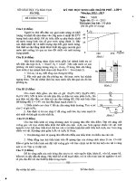 Đề thi Học sinh giỏi lớp 9 cấp Thành phố Hà Nội năm học 2012 - 2013 môn Vật lý