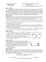 Đề thi thử vào lớp 10 THPT chuyên tỉnh Thái Nguyên năm 2014 - 2015 môn lý