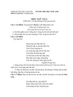 đề thi học sinh giỏi lớp 6 môn văn