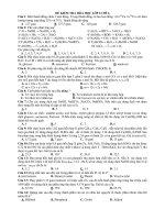 Đề kiểm tra hóa học lớp 12 đề 6