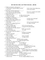 20 đề thi học sinh giỏi môn anh năm 2011   kèm đáp án