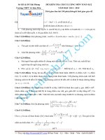 đề thi thử thpt quốc gia môn toán trường THPT lê quý đôn   hải phòng