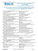 bài 6 Luyện tập về Nguyên phân và Giảm phân