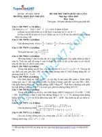 đề thi thử thpt quốc gia môn toán trường THPT hàn thuyên bắc ninh lần 1