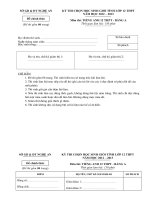 ĐỀ THI CHỌN HỌC SINH GIỎI tiếng Anh lớp 12 Nghệ An (2012 - 2013)