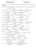 Đề thi thử THPT quốc gia môn Tiếng Anh 2015 số 2